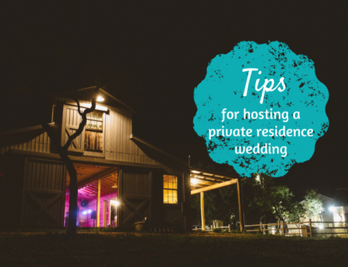 Tips for hosting a private residence wedding