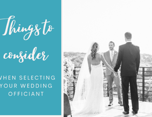 What to think about when selecting your wedding officiant