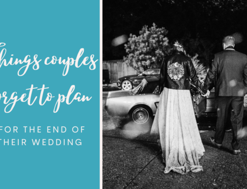 Things couples forget to plan for the end of their wedding